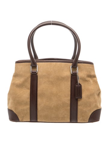 Suede Top Handle Bag