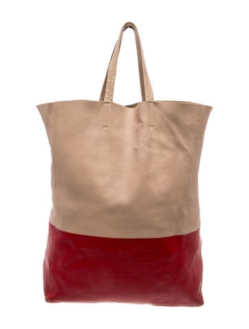 Leather Vertical Cabas