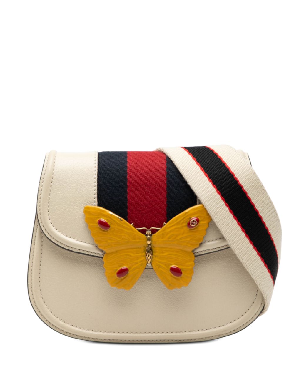 2016-2025 Small Calfskin Web Linea Butterfly Totem crossbody bag