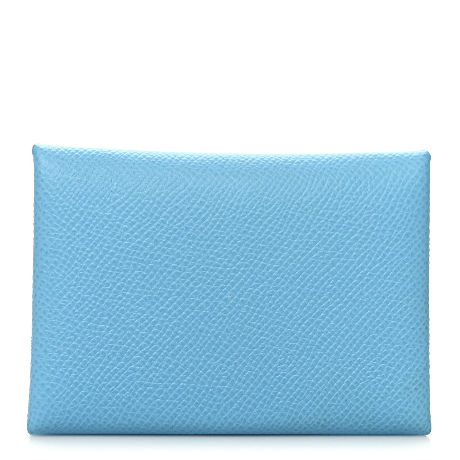 Hermes Epsom Calvi Duo Card Case Celeste