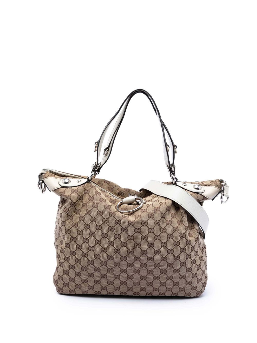 2016-2026 Large GG Canvas Icon Bit satchel