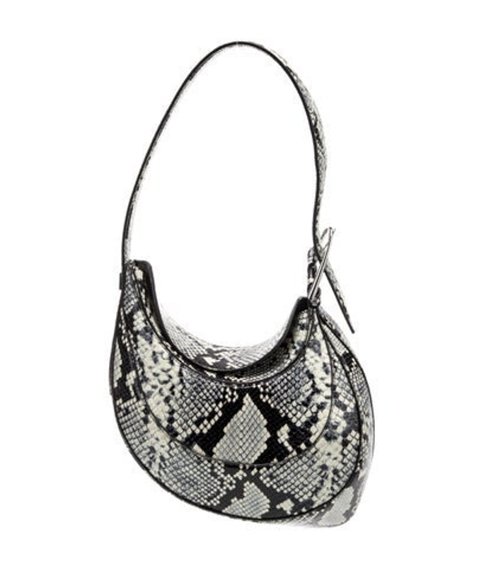 Mugler Embossed Leather Shoulder Bag