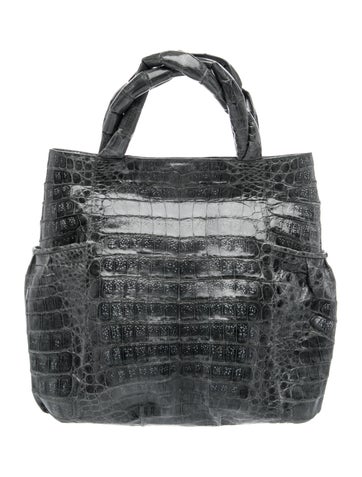 Nancy Gonzalez Crocodile Top Handle Bag