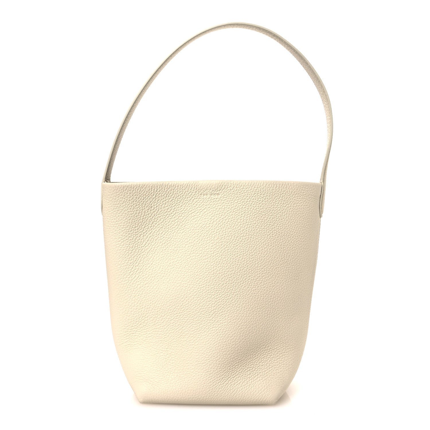 Grained Calfskin Small N/S Park Tote Ivory