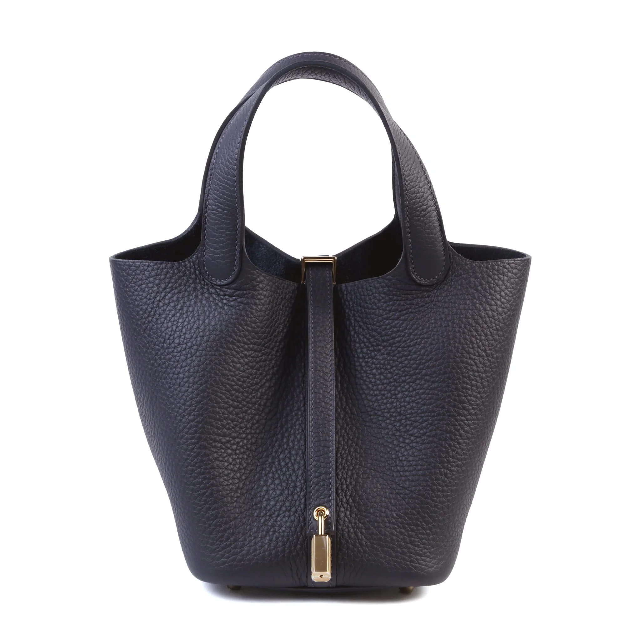 Brand New ( Rank N ) HERMÈS Picotin Lock PM Caban (3Y) Clemence Gold hardware K (2025)