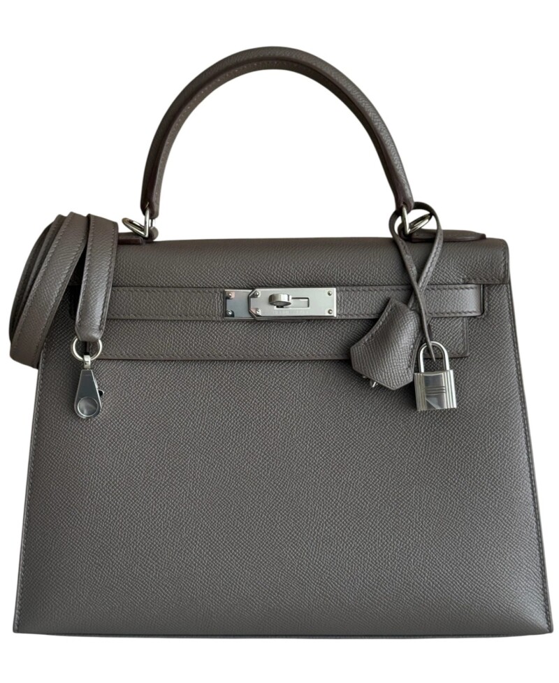 Hermes Etain Epsom Sellier Kelly 28 Palladium Hardware, 2018