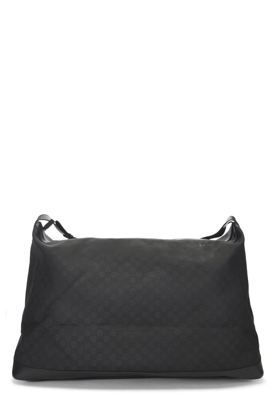 Black GG Nylon Weekender XL
