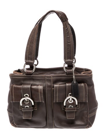 Leather Top Handle Bag
