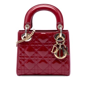 Mini Patent Cannage Lady Dior