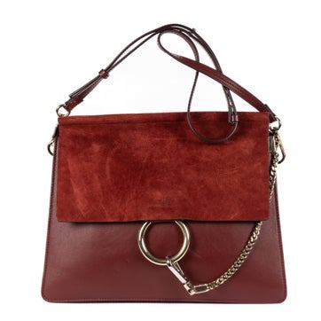 Chloe Leather Medium Faye Bag