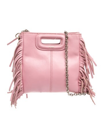 Maje Leather Top Handle Bag