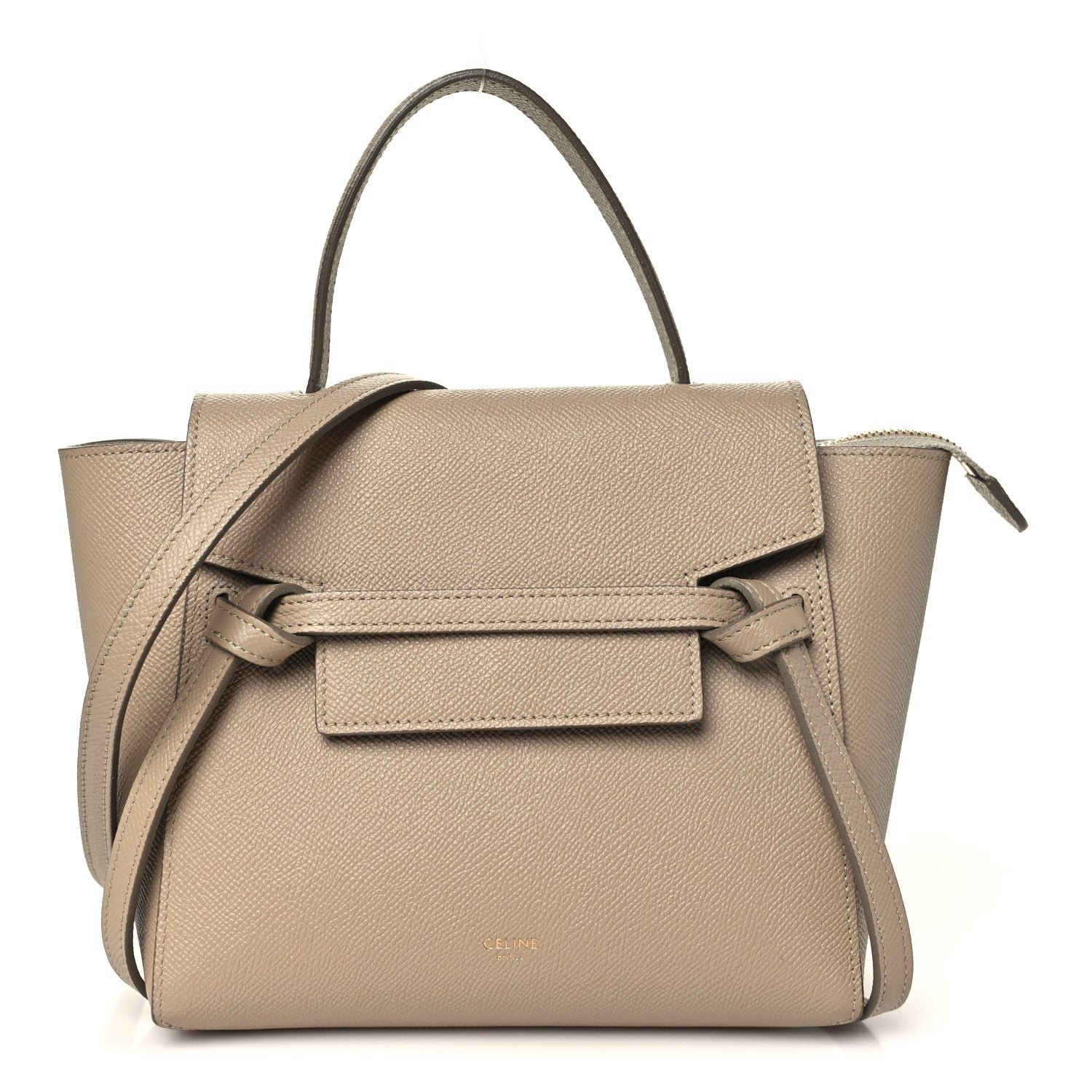 Celine Grained Calfskin Nano Belt Bag Light Taupe