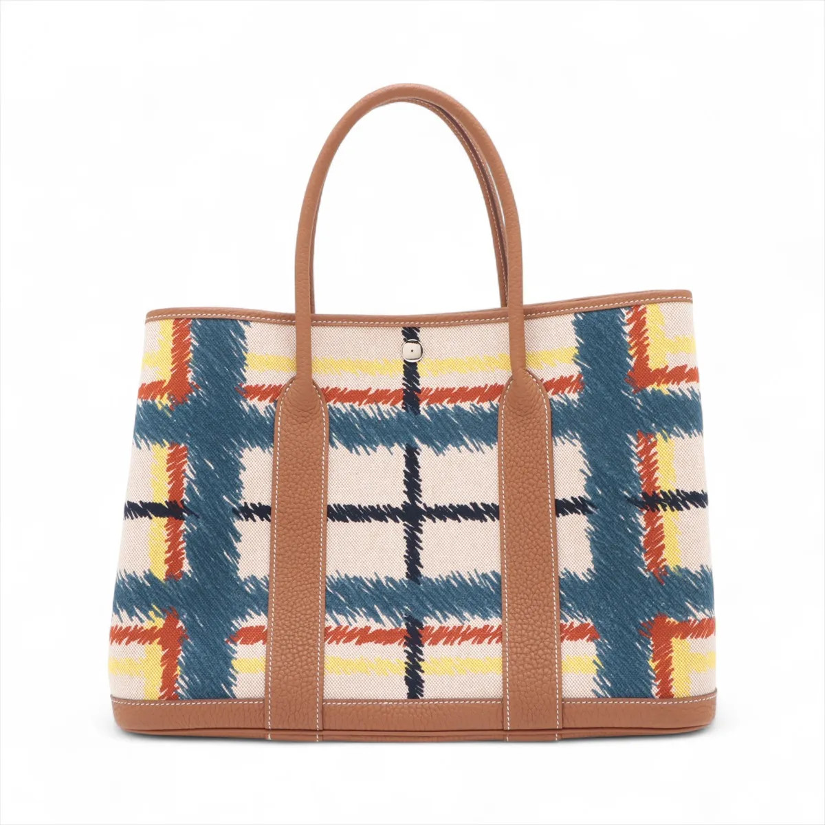 Hermès garden party 36 PM Twirl Ash x Negonda Multicolor Silver Metal Fittings W