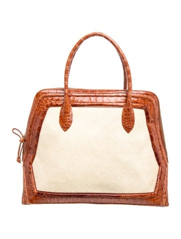 Nancy Gonzalez Leather Top Handle Bag