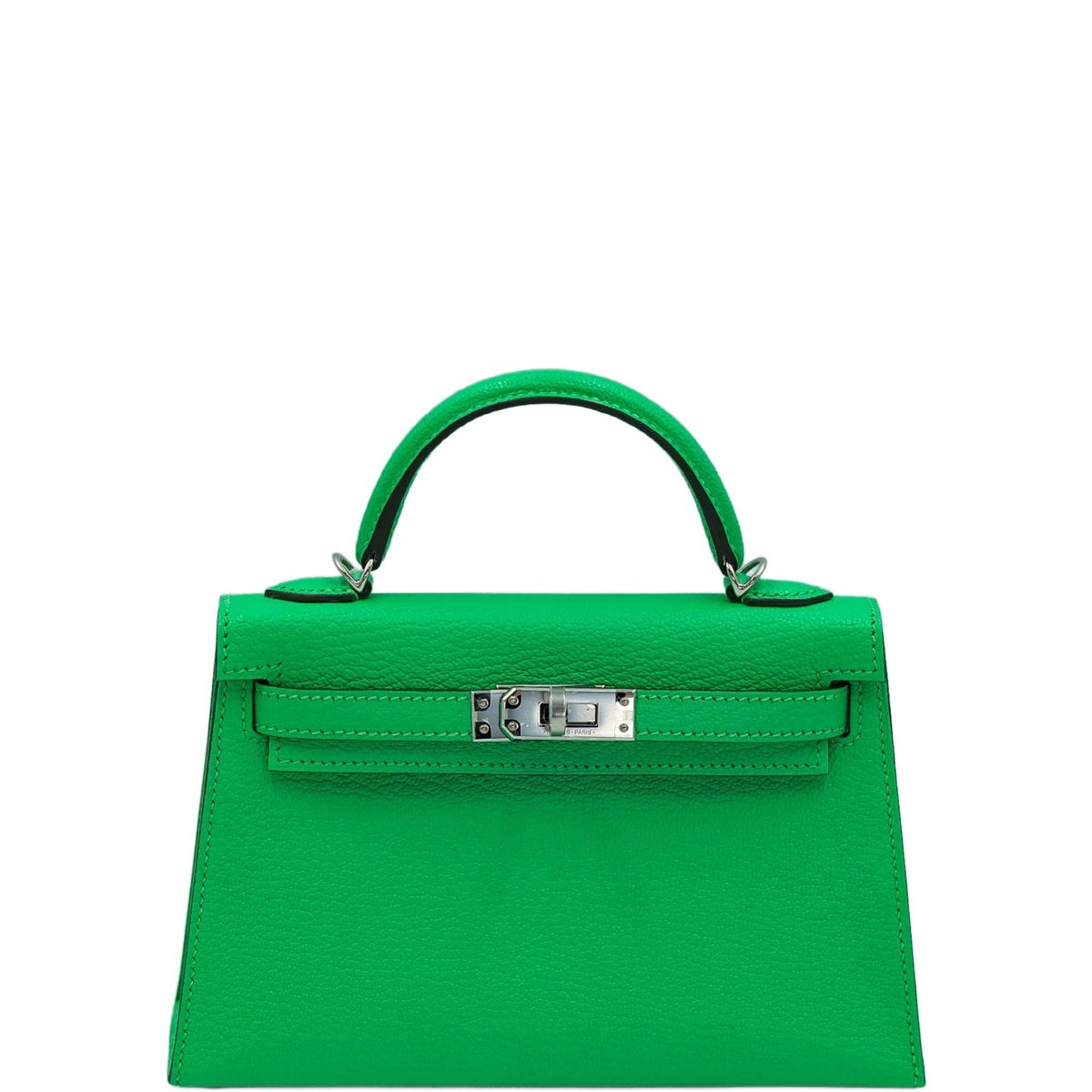 Hermes Hermès Mini Kelly II Sellier 20 Vert Comics Chèvre Mysore Palladium Hardware