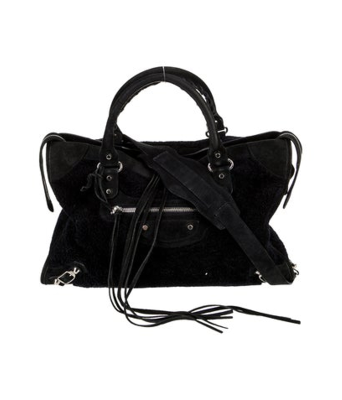 Balenciaga Shearling Motocross Classic City