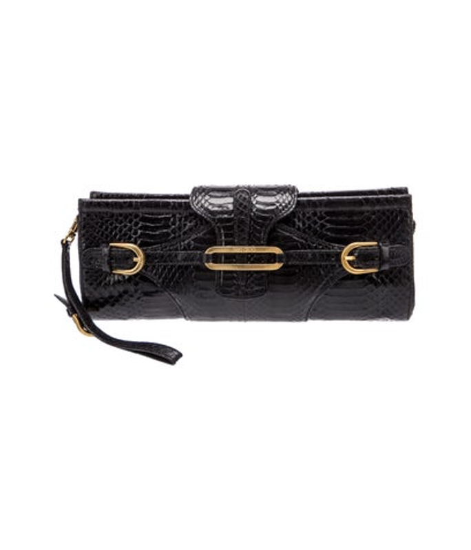 Jimmy Choo Choo Python Clutch