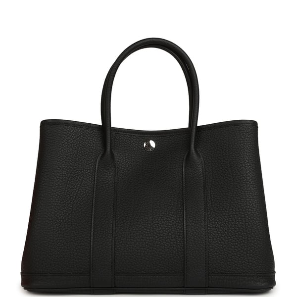 Hermes Hermes Garden Party 30 Black Negonda Palladium Hardware