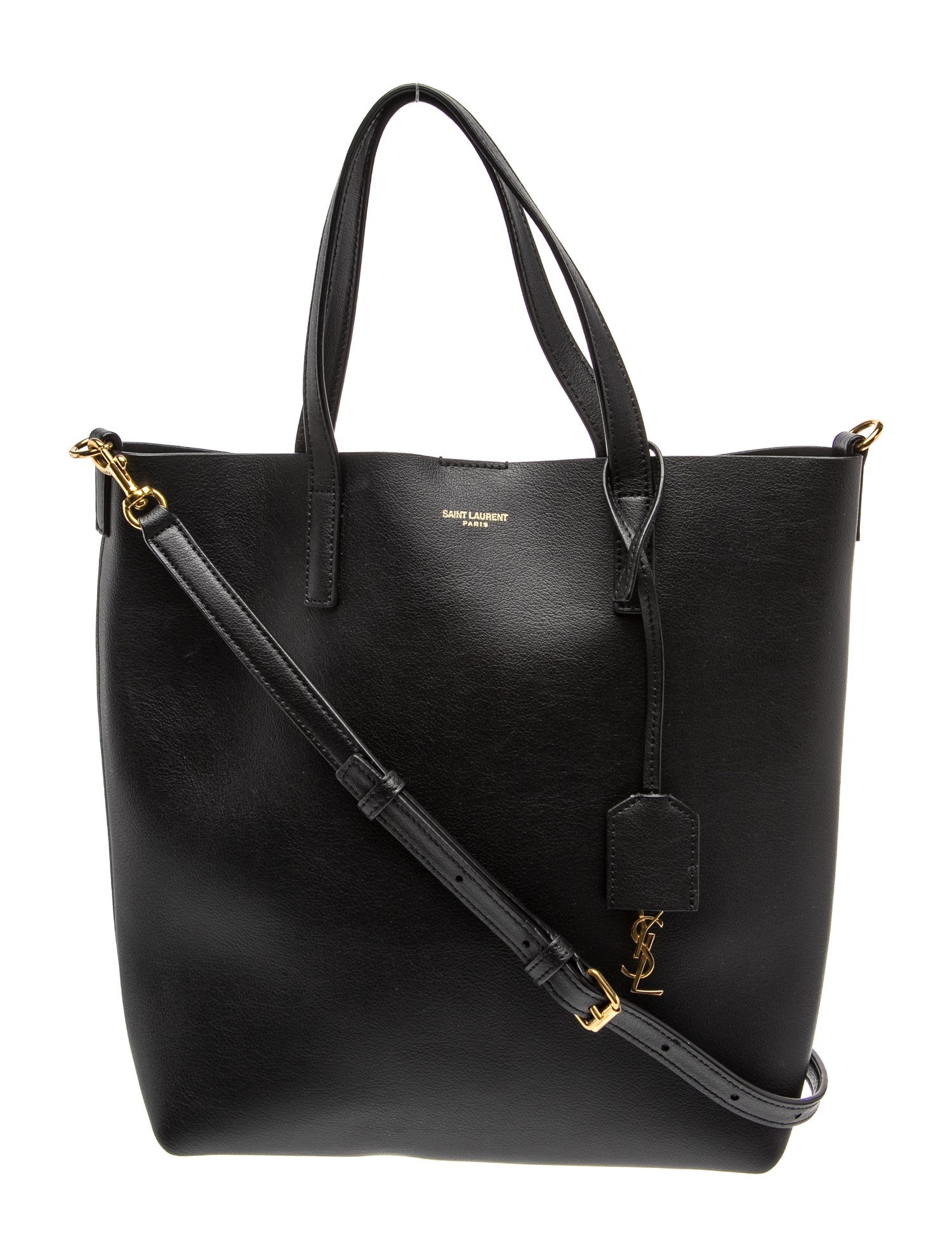 Saint Laurent Leather toy n/s shopping tote Toy 2025