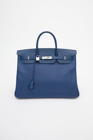 2010 Bleu Sapphir Epsom Birkin 40 Bag