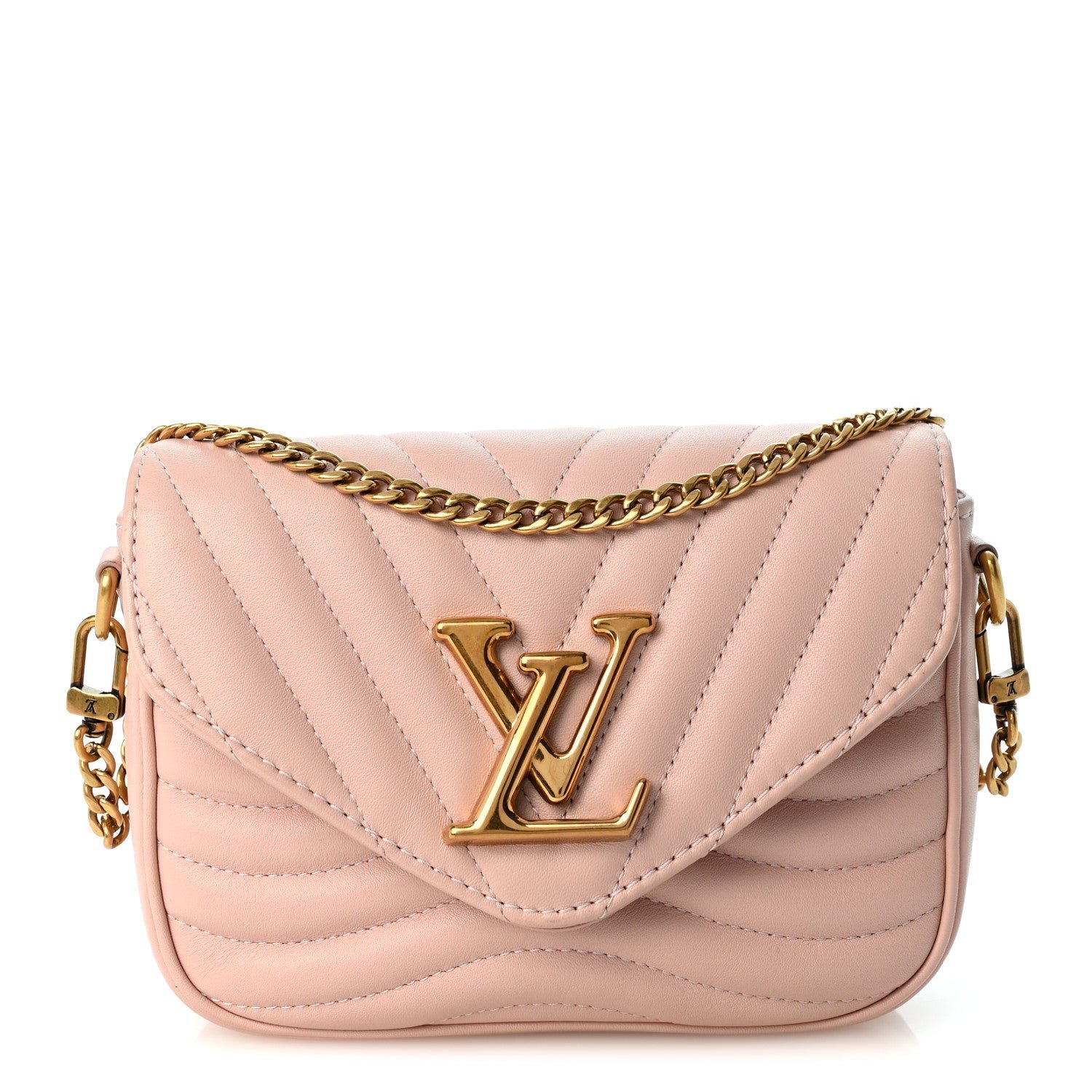 Calfskin New Wave Multi Pochette Rose Ballerine