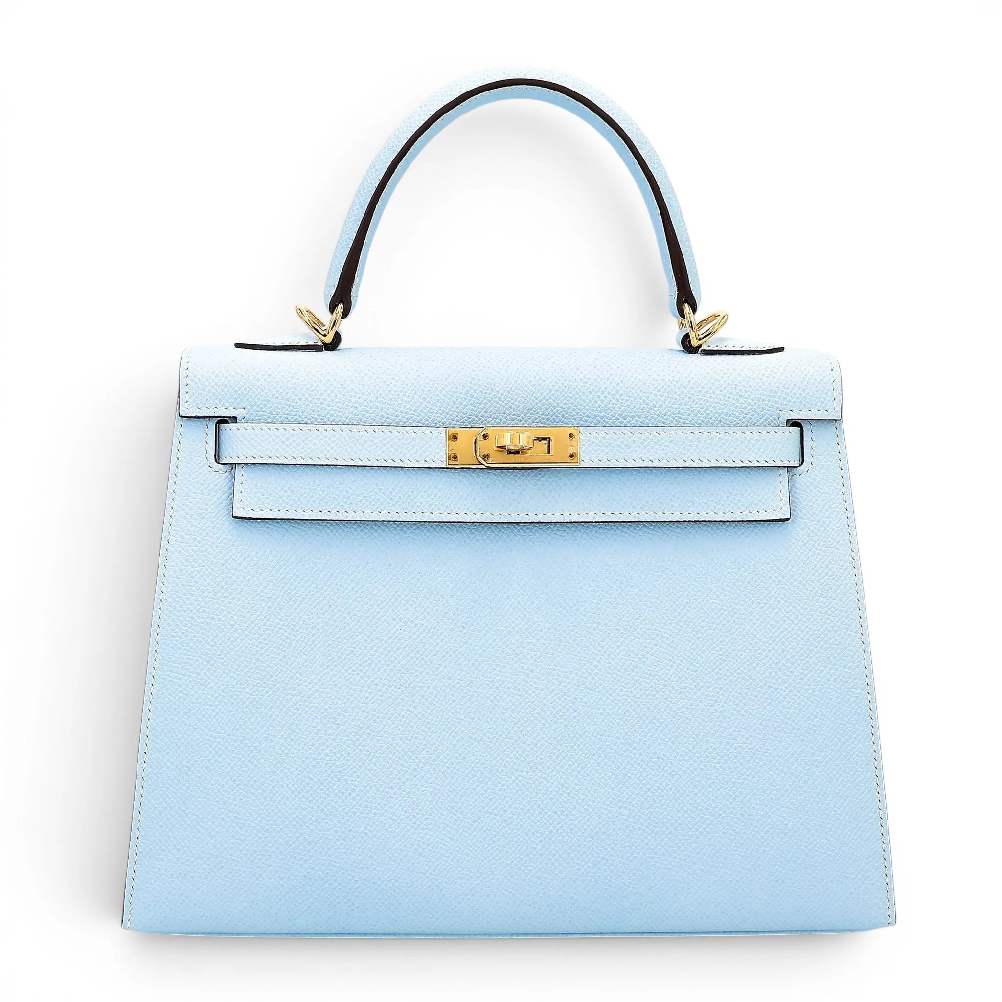 Hermes Kelly 25 Sellier Bleu Brume (T0) Epsom Gold hardware Y (2020)