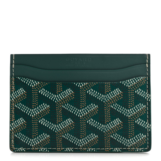 Goyard Goyardine Saint Sulpice Card Holder Green