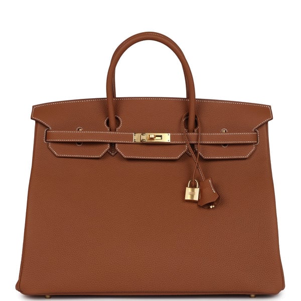 Hermes Hermes Birkin 40 Gold Togo Gold Hardware