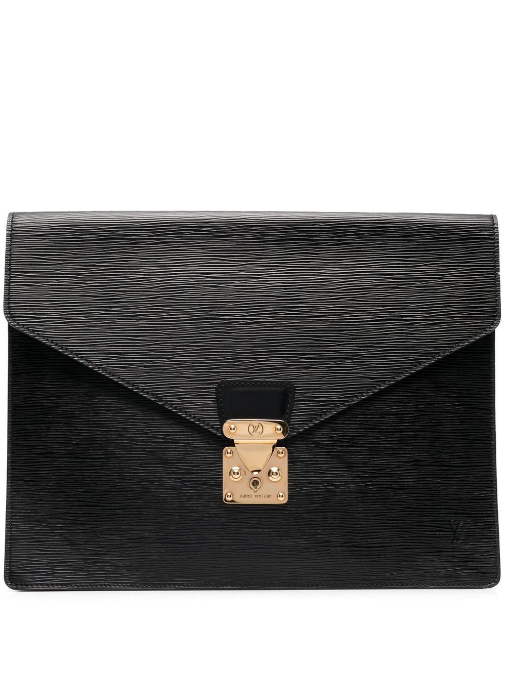 2000s pre-owned Épi front flap clutch