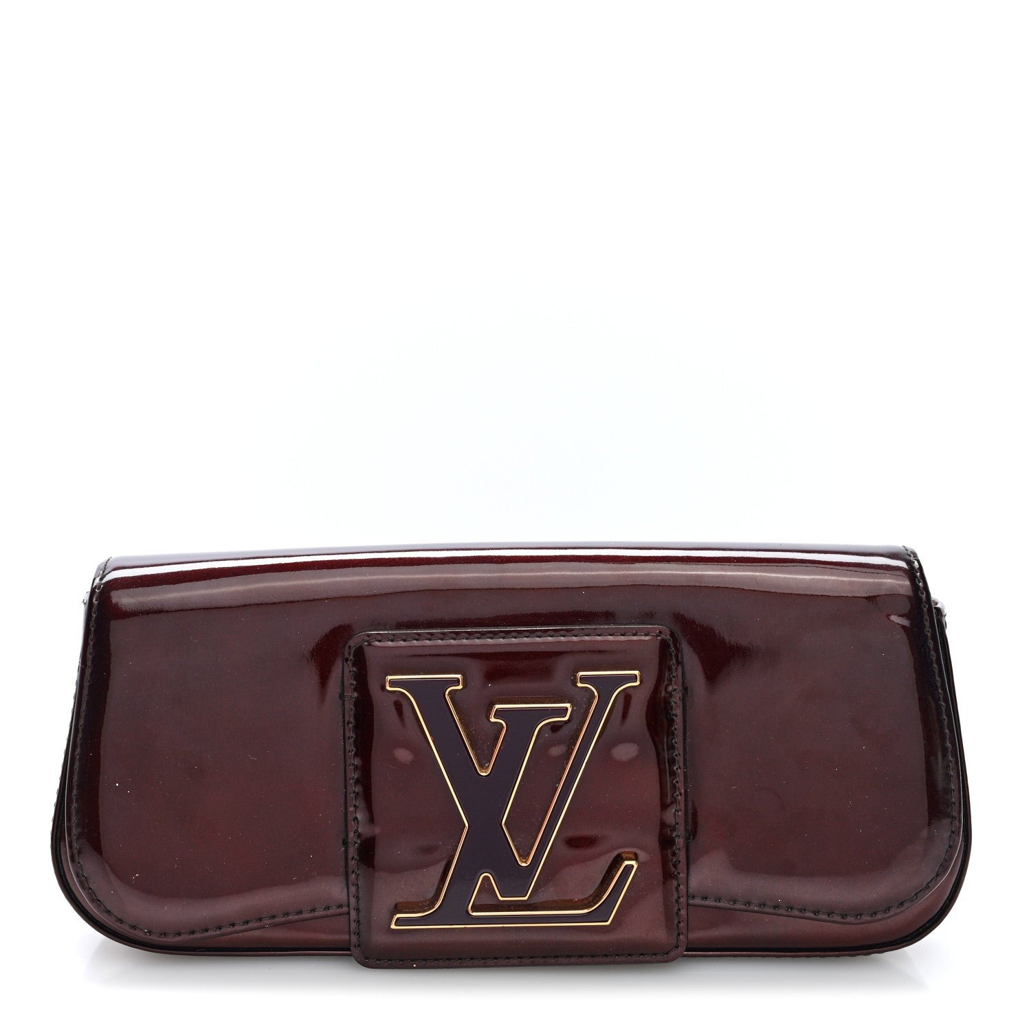 Louis Vuitton Patent Sobe Clutch Rouge Fauviste
