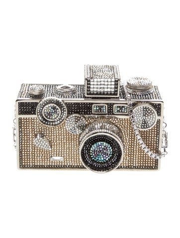 Judith Leiber Crystal Click Camera Crystal