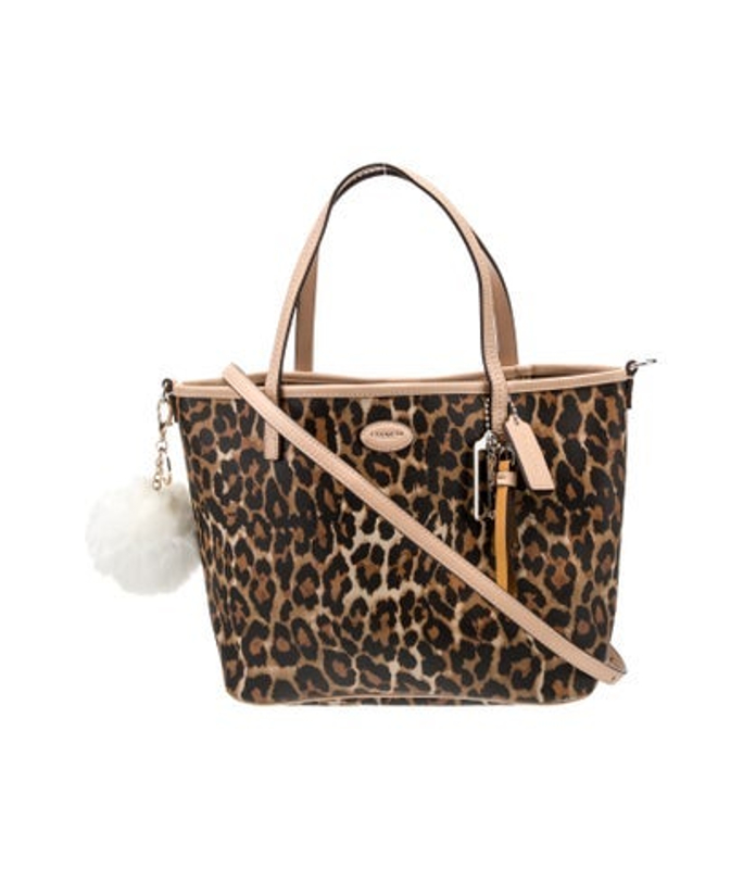 Coach Saffiano Leather Top Handle Bag