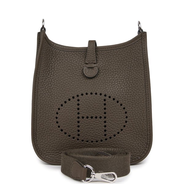 Hermes Evelyne TPM Vert Loden Clemence Palladium Hardware