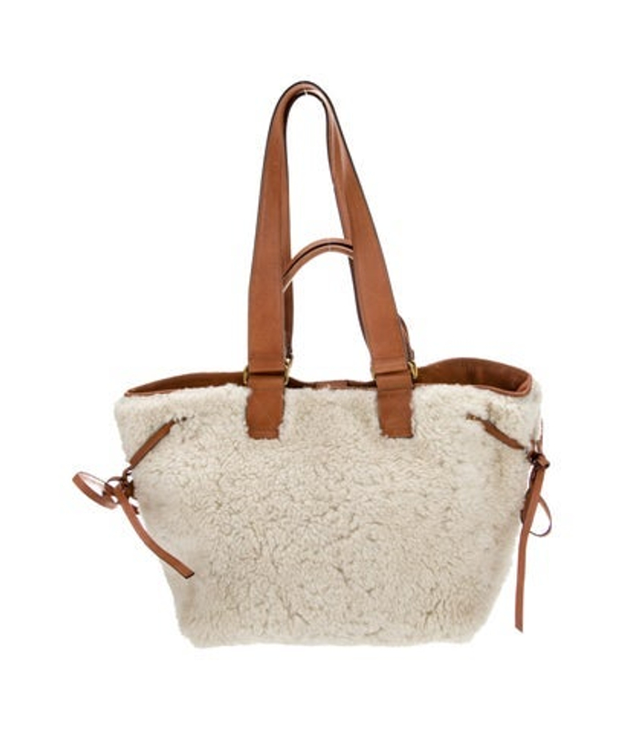 Isabel Marant Marant Shearling Top Handle Bag