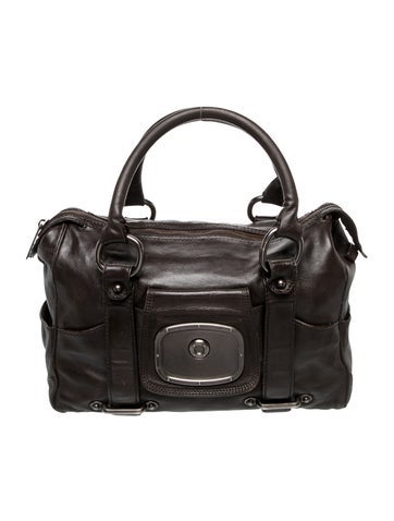 Leather Top Handle Bag