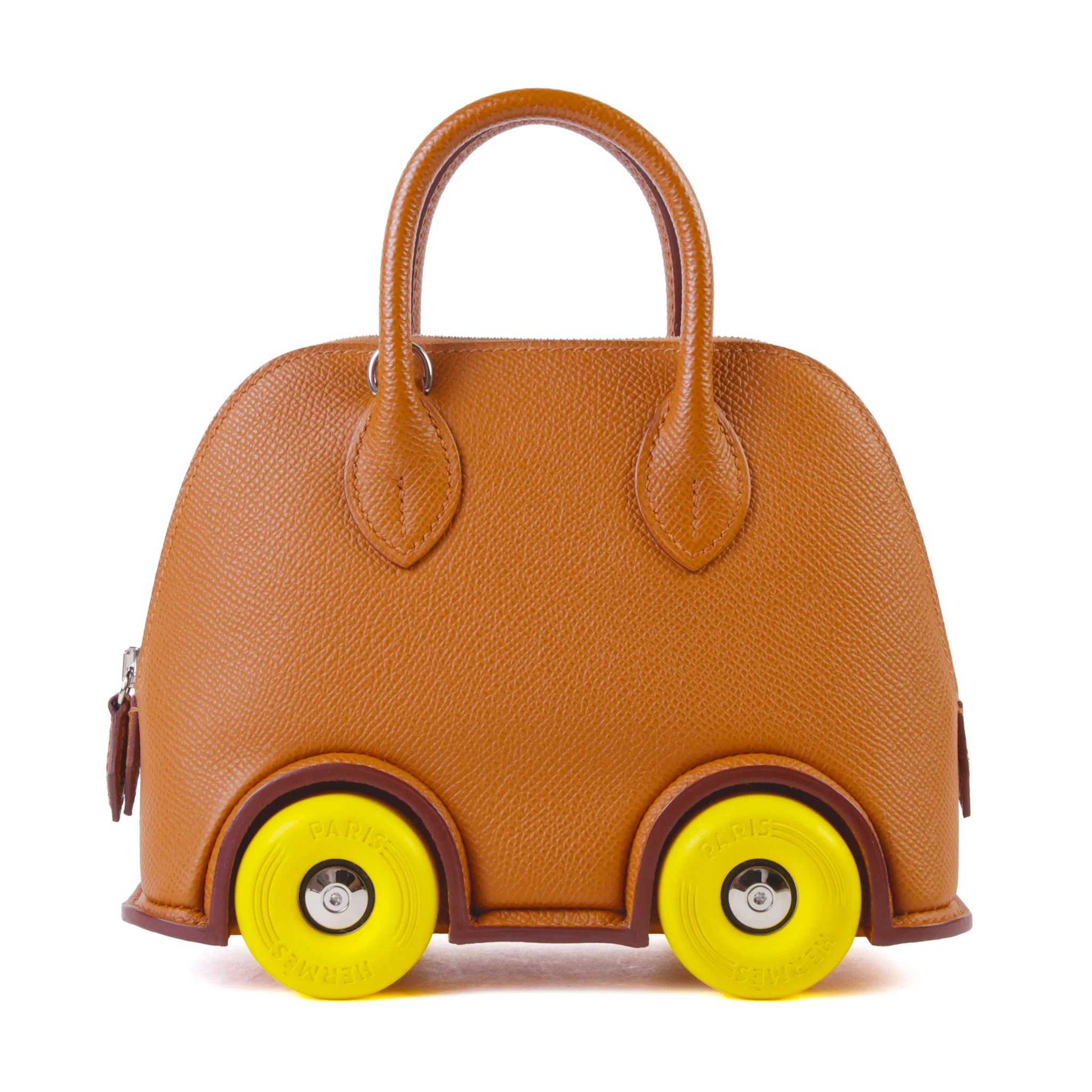 Hermes Limited Edition Bolide On Wheels Gold (37) Jaune Citron (9N) Epsom Palladium hardware U (2022)