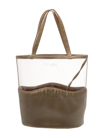Leather Satin PVC Handle Bag Small