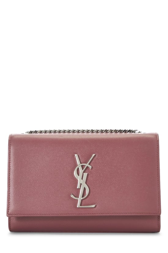 Pink Grainy Leather Kate Small