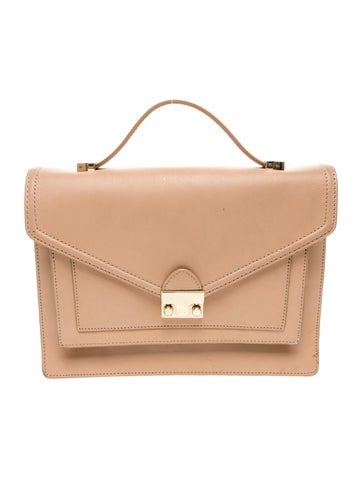 Loeffler Randall Leather Top Handle Bag