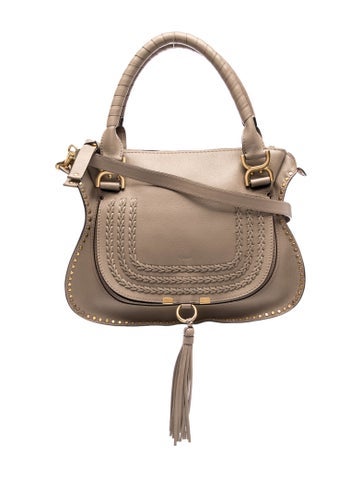 Leather Marcie Shoulder Bag Medium