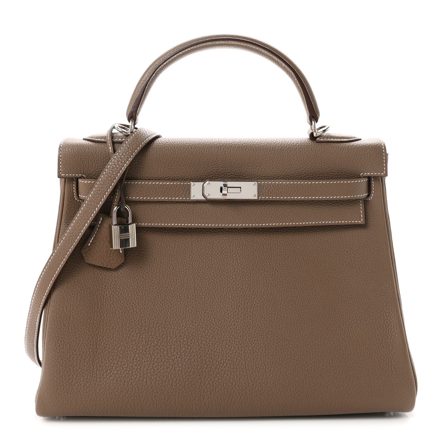 Hermes Togo Kelly Retourne 32 Etoupe