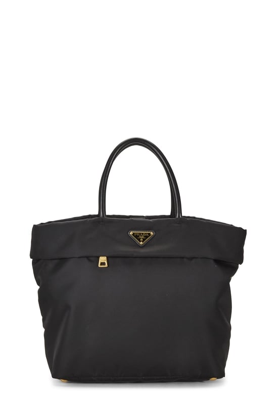 Black Nylon Convertible Tote