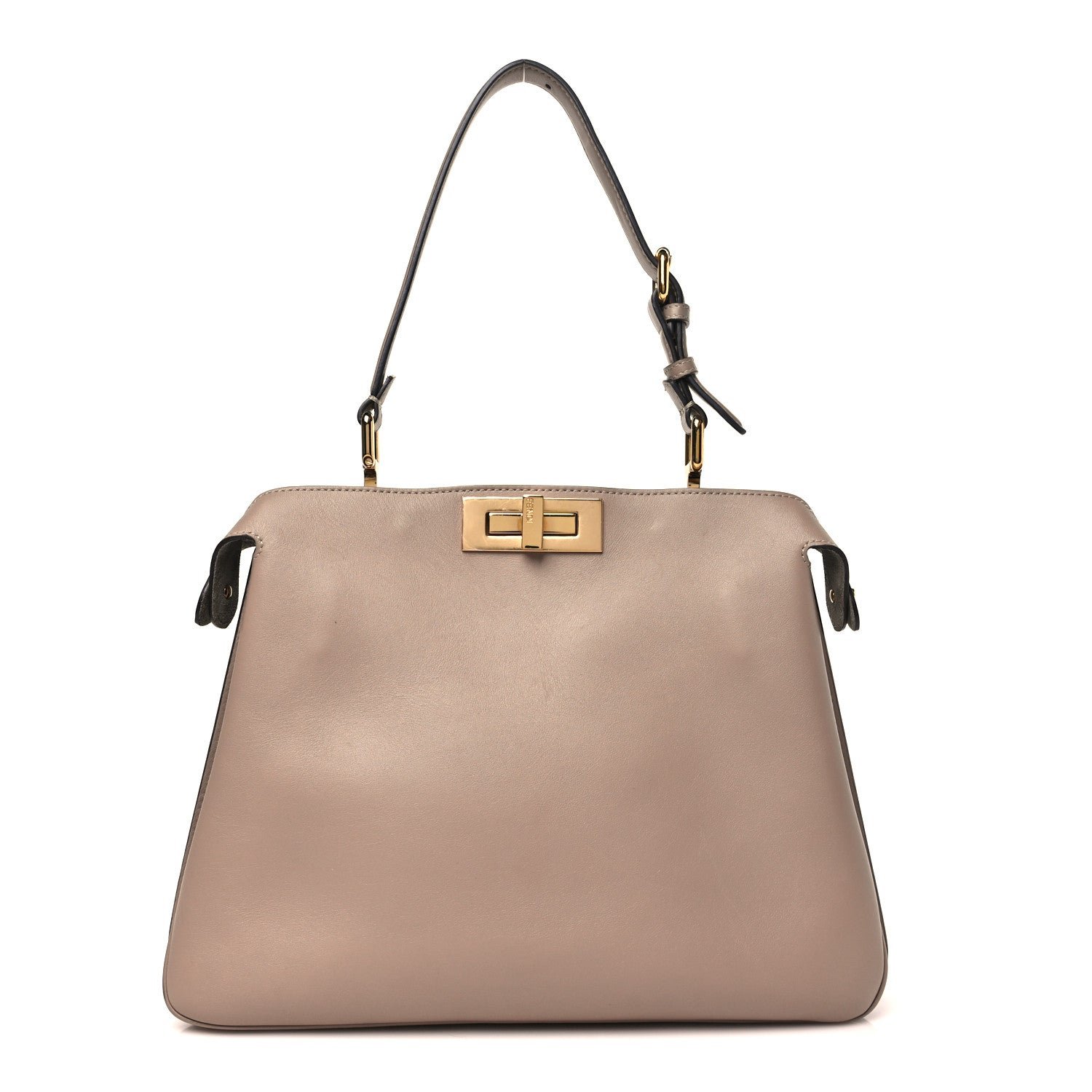 Fendi Vitello Medium Soft Peekaboo  Dove Gray