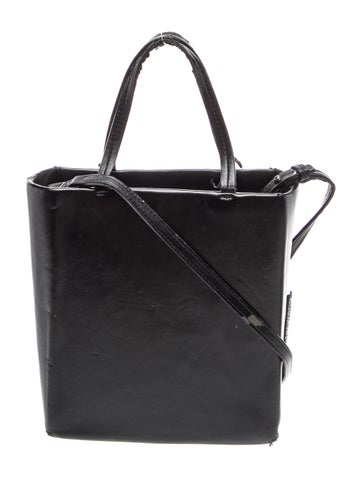 Leather Top Handle Bag Small