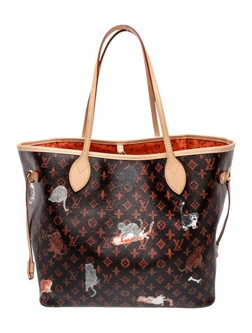 LV Monogram Monogram Catogram Neverfull w/Pouch w/ Tags