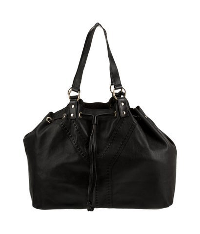 Saint Laurent Saint Laurent Leather Reversible Double Sac Y Tote