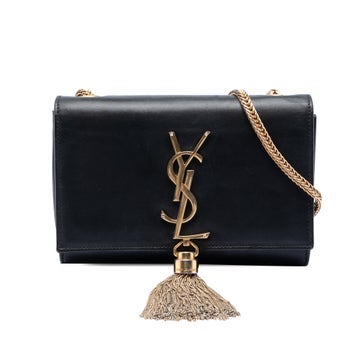 Calf Leather Small Smooth Calfskin Monogram Kate Tassel Crossbody