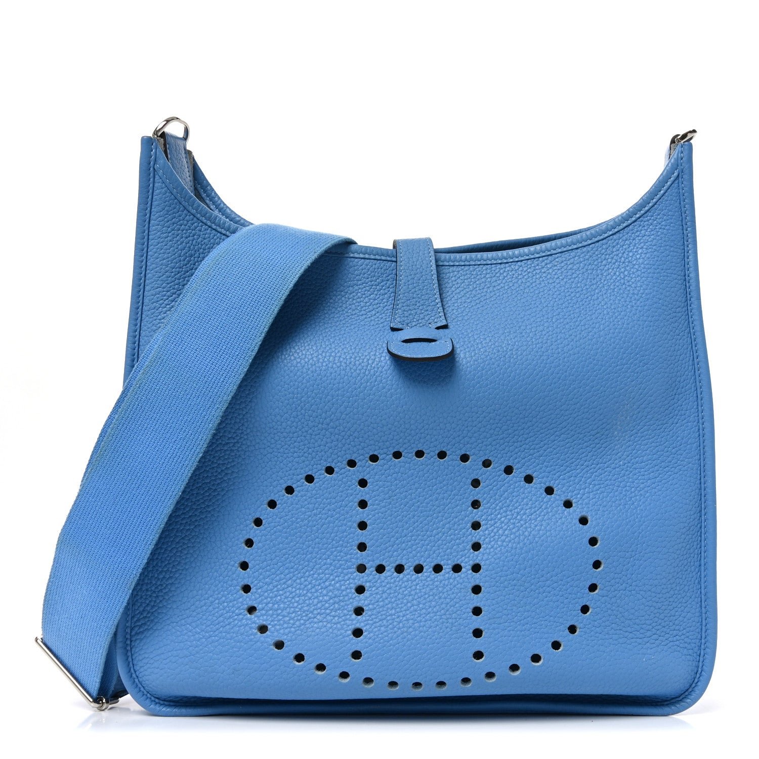 Hermes Taurillon Clemence Evelyne III GM Bleu Paradis