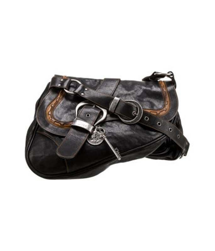 Dior Dior Leather Gaucho Saddle Medium Vintage