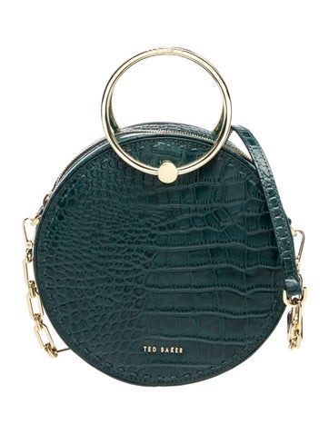 Embossed Leather Crossbody Bag Medium